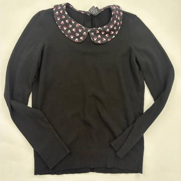 Disney Black Sweater with Collar - Picture 3 of 10